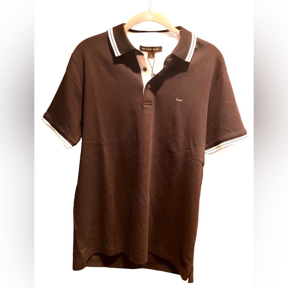 Michael Kors Polo Shirt (Color - Navy) (Size - Small) - Picture 1 of 7